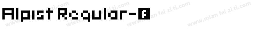 Alpist Regular字体转换